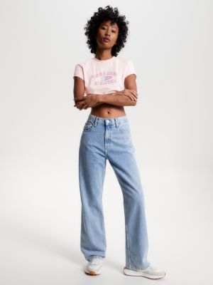 Camiseta cropped ultra com logo de Nova York