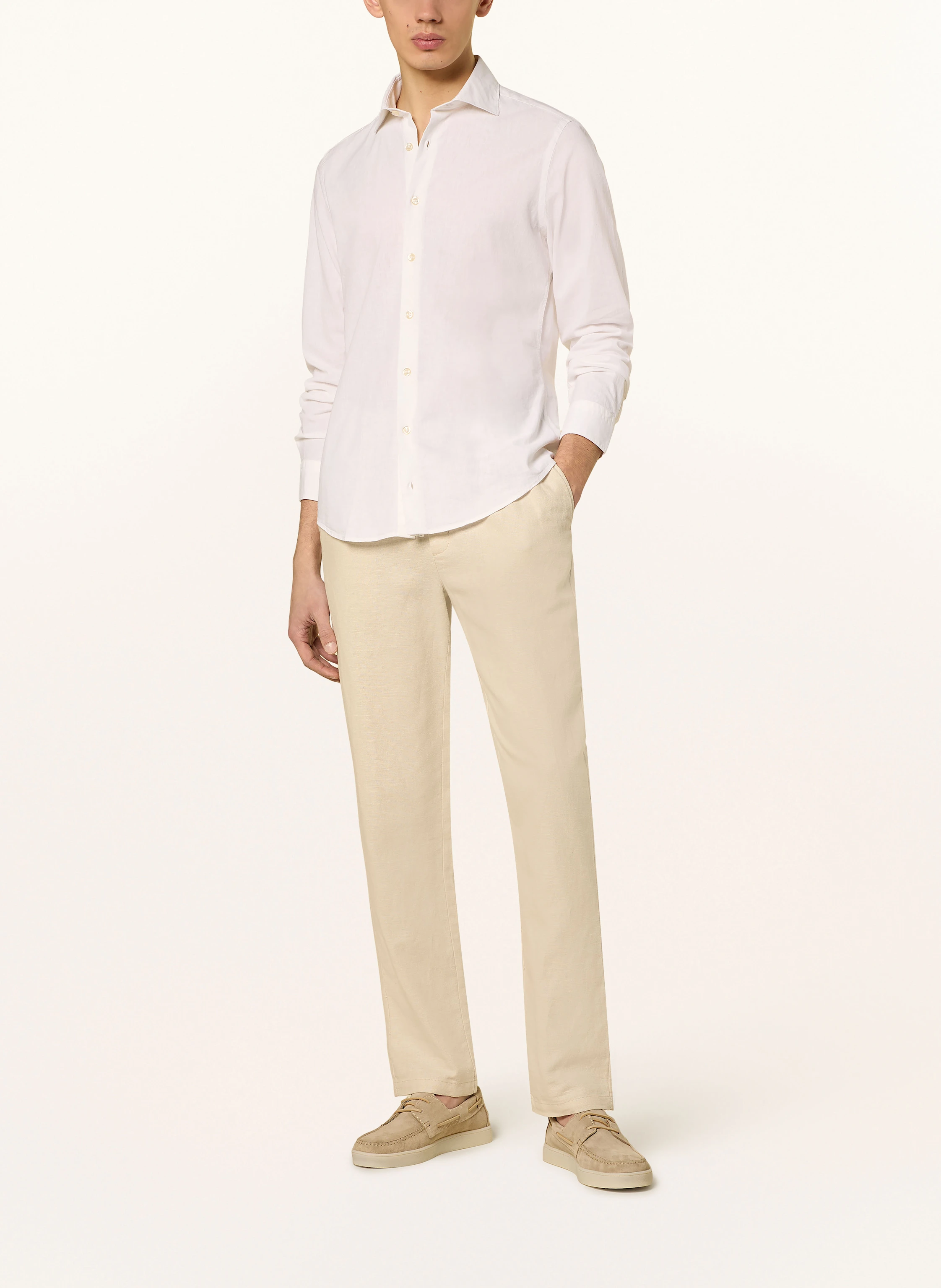 Roy Robson Hemd Slim Fit mit Leinen