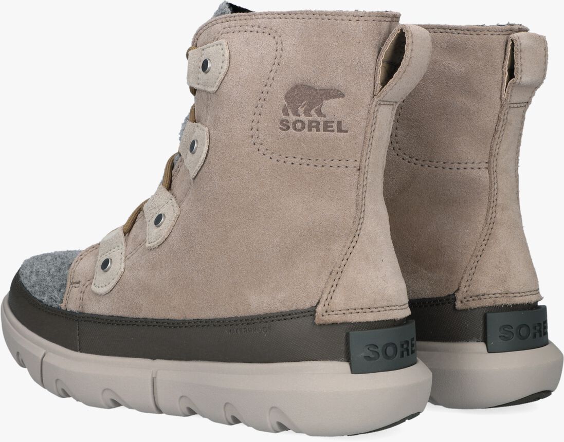 SOREL taupe sorel enkelboots explorer ii joan faux felt wp
