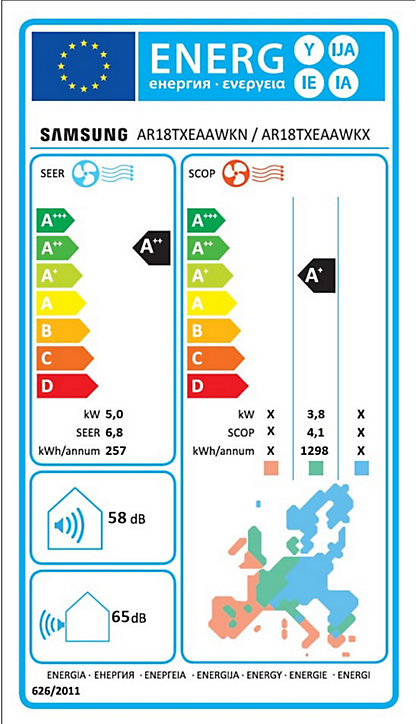 Pompe à chaleur air/air mono&mutlisplit Samsung WindFree™ 5000W - Unité intérieure à faire poser