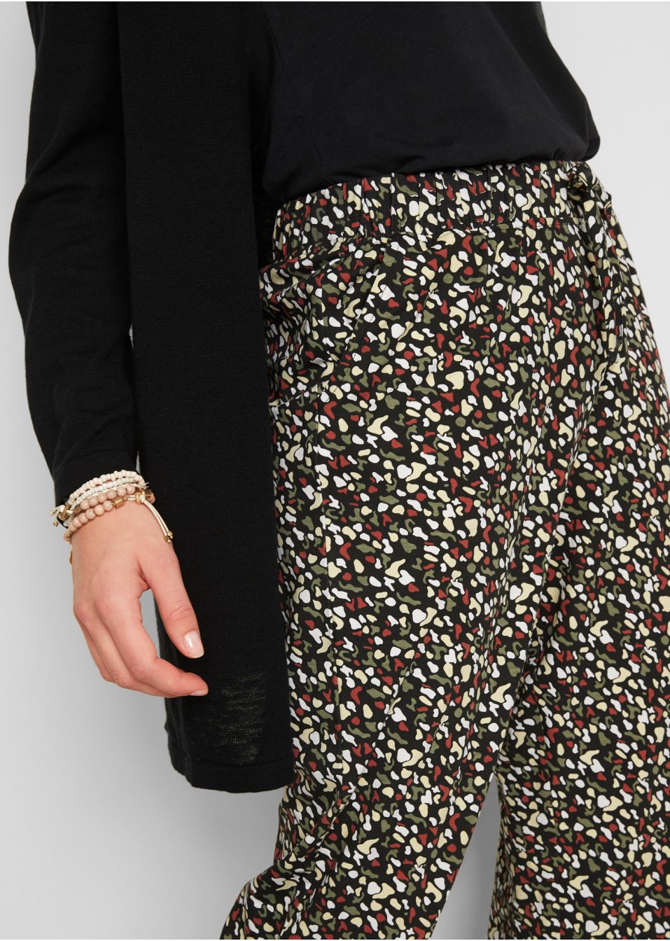 Gilet long en maille, ouvert