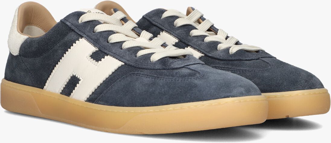 blauwe hogan lage sneakers cool allacciato h