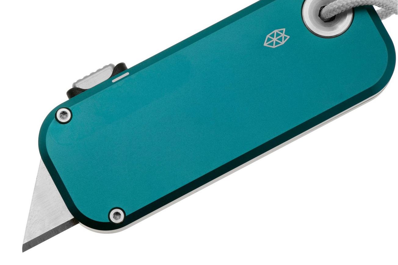The James Brand The Palmer, Emerald Aluminum, White Lanyard KN121249-00 utility mes