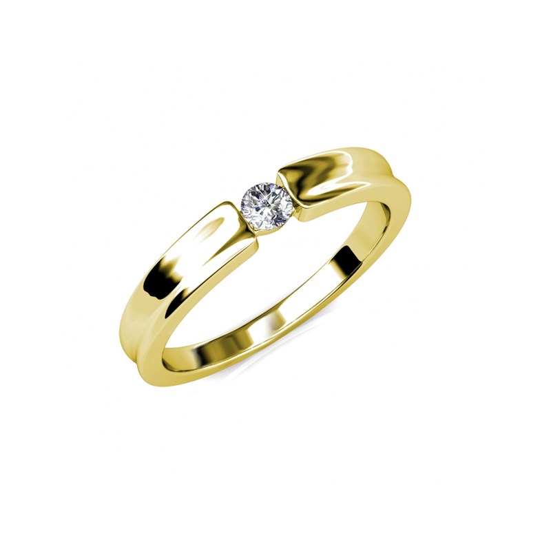 Bague Simplicity - Doré et Cristal
