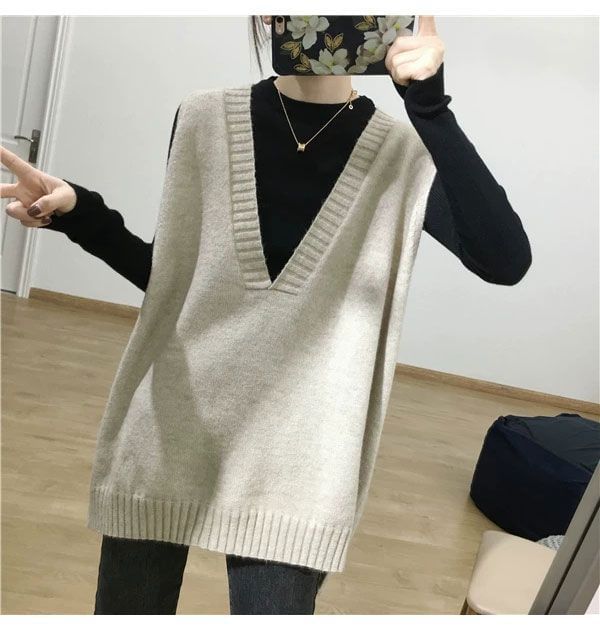 Beaustreet - V-hals lang vest