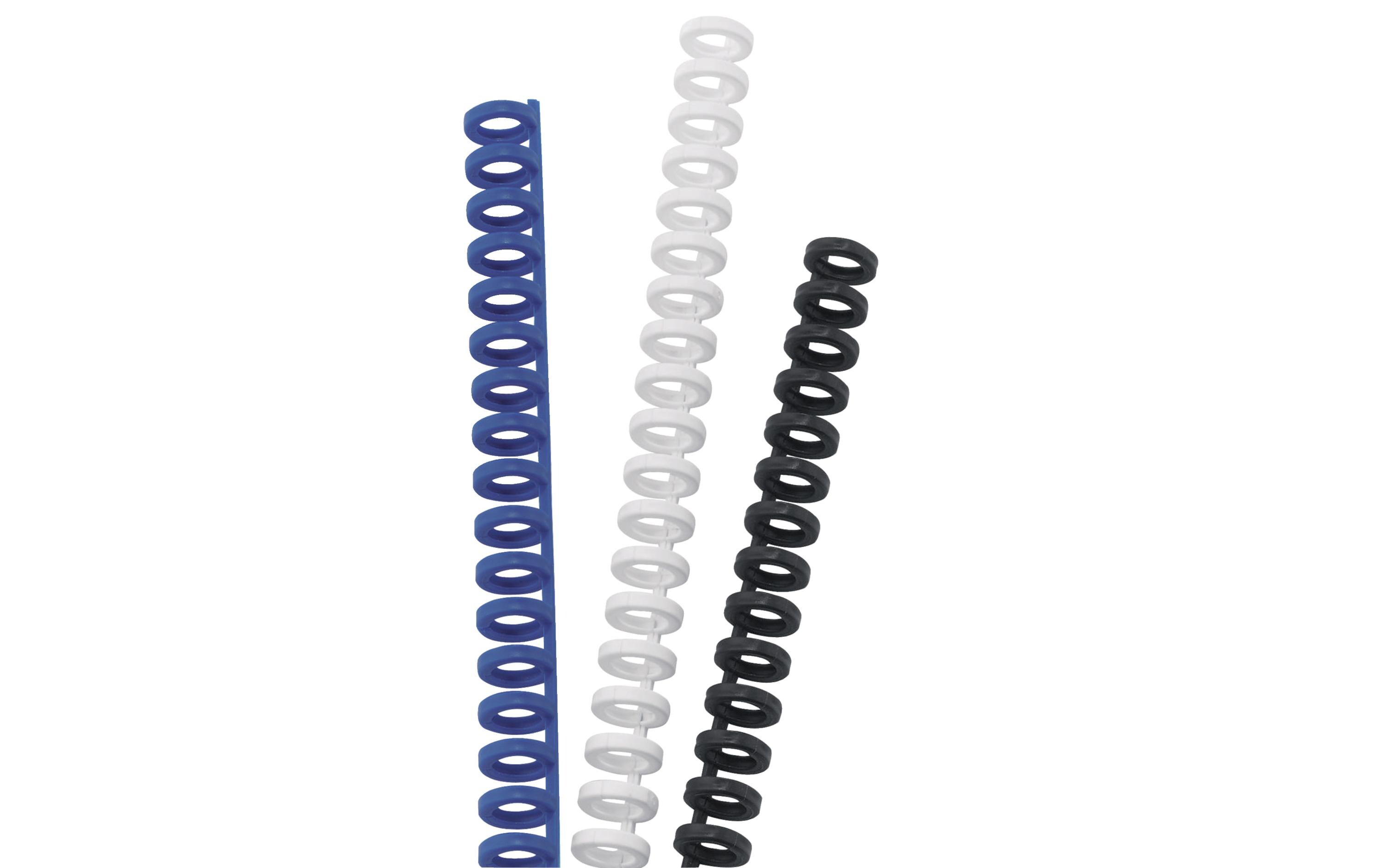 Binderücken ClickBind 8 mm Weiss, 50 StückBindung von Dokumenten, 50 Stk.
