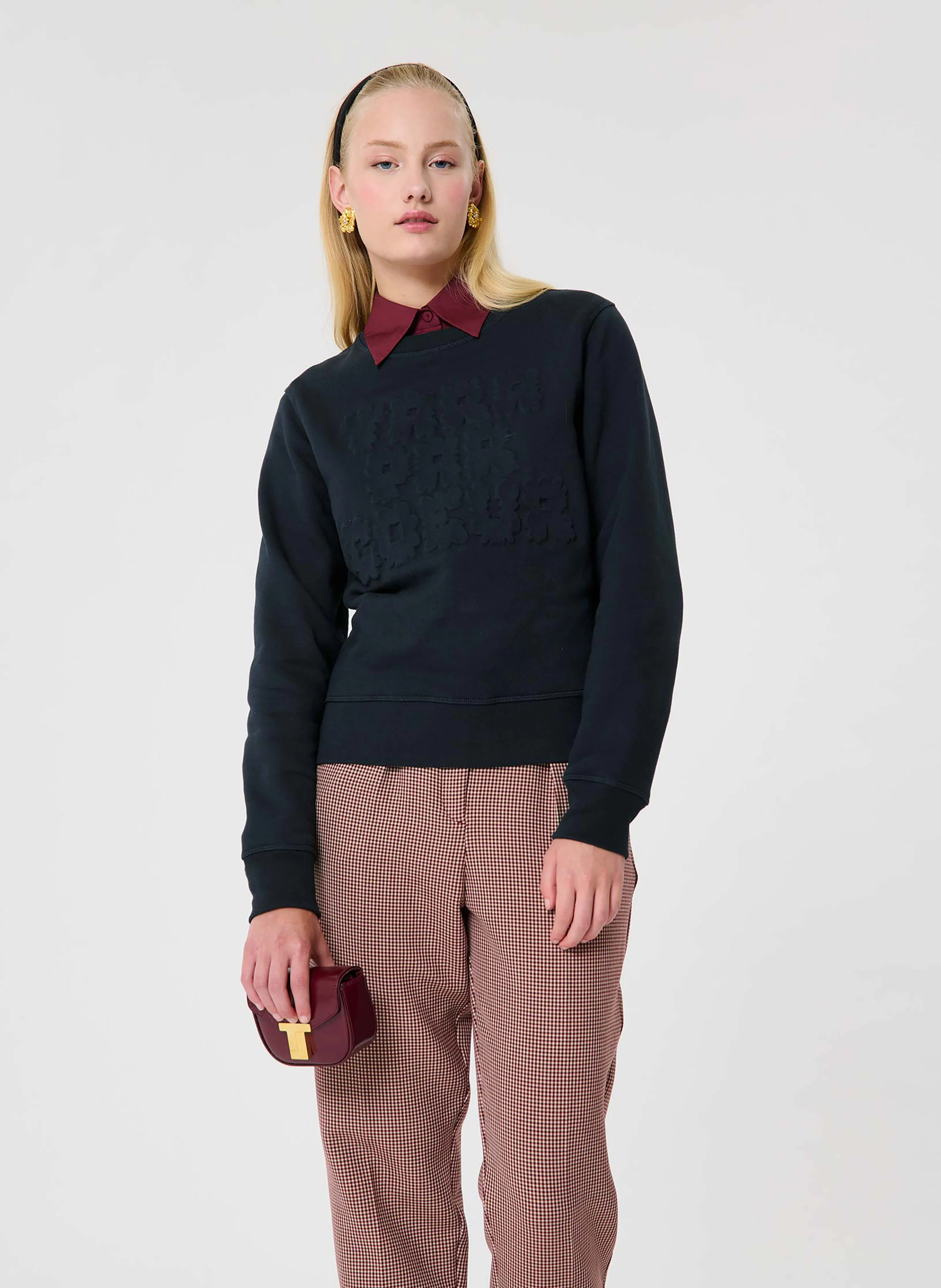 PRESTO - Pull droit en coton bio| Bleu