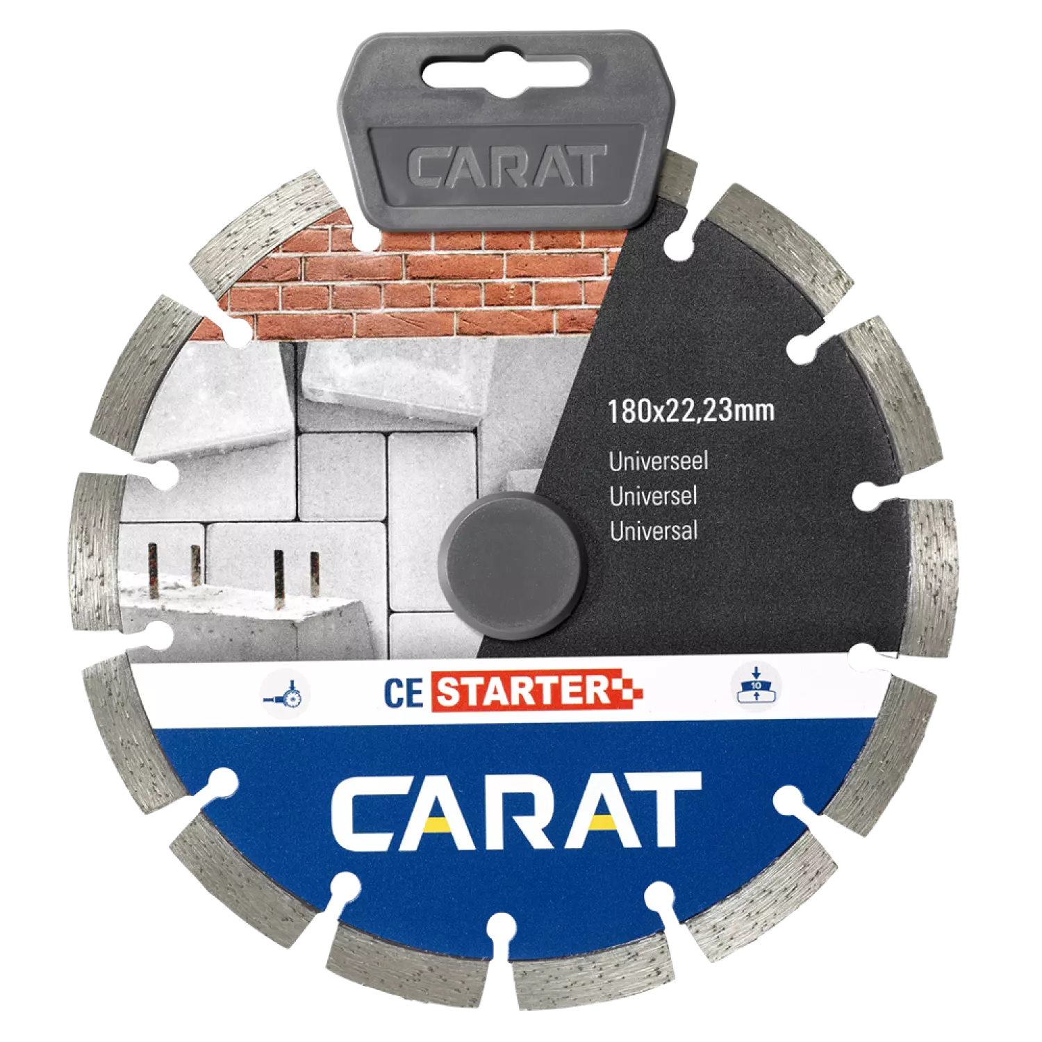 Carat CES1803000 Diamantzaagblad voor droogzagen - 180 x 22,23mm - Universeel
