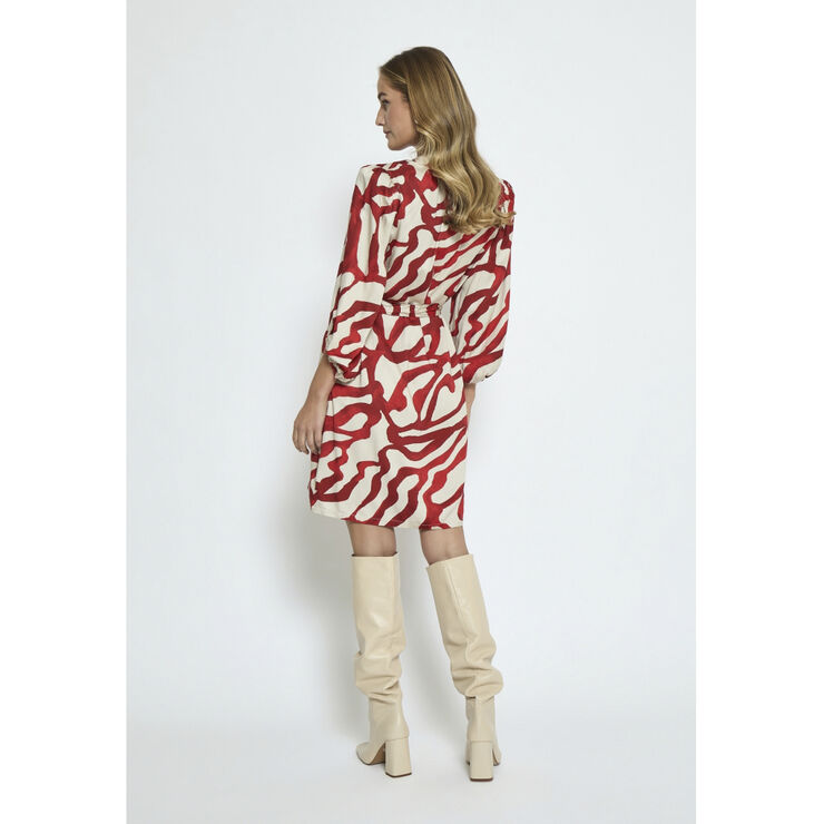 Minus MSJassie Short Dress Barn red print