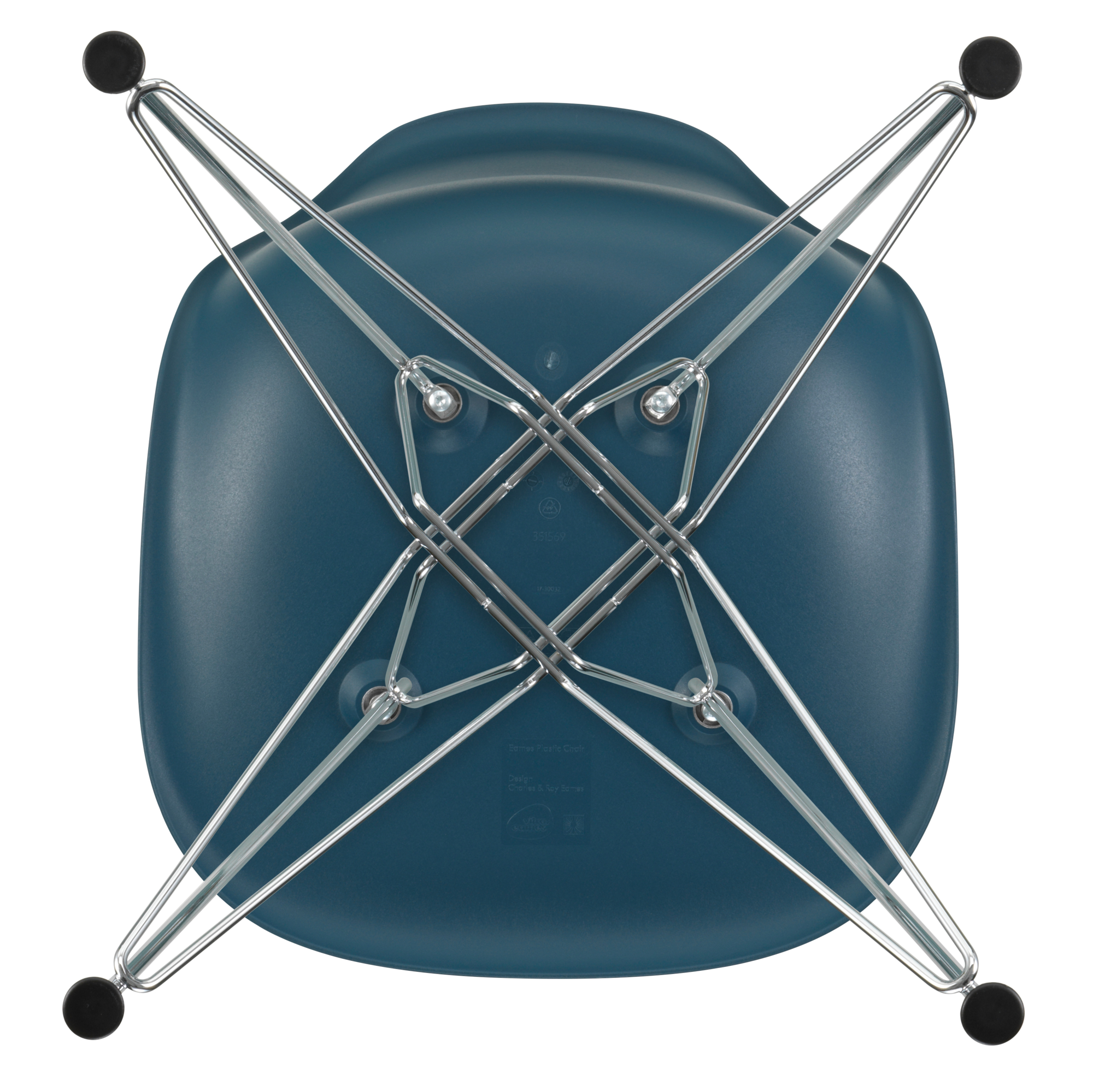 Eetkamerstoel DSR RE chroom Sea Blue