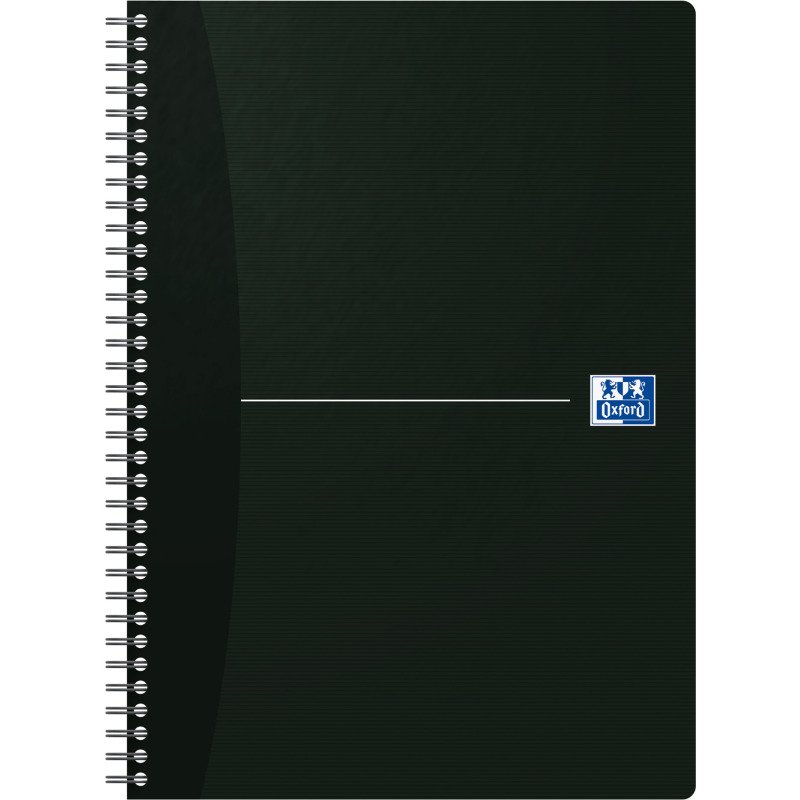 Cahier spirale Oxford Essentials A4 21 x 29,7 cm grands carreaux 100 pages - couleurs assorties