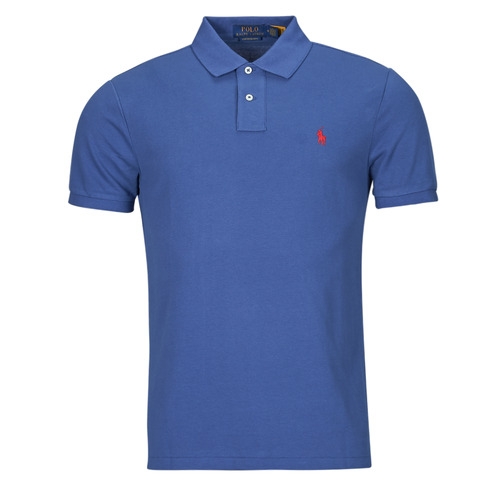 Polo Ralph Lauren - POLO COUPE DROITE EN COTON BASIC MESH Azul / Old / Royal
