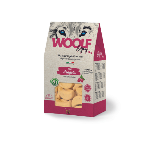 Biscoitos Woolf com Morangos