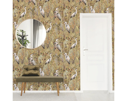 Vliesbehang 120560 Dieren beige