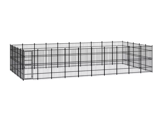 Chenil cage enclos pac noire 960 x 480 x 200 cm 02_0041852