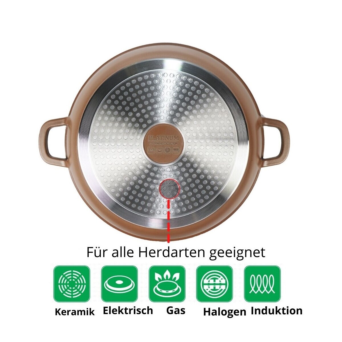 Aluguss Wok Servierpfanne Ø32cm