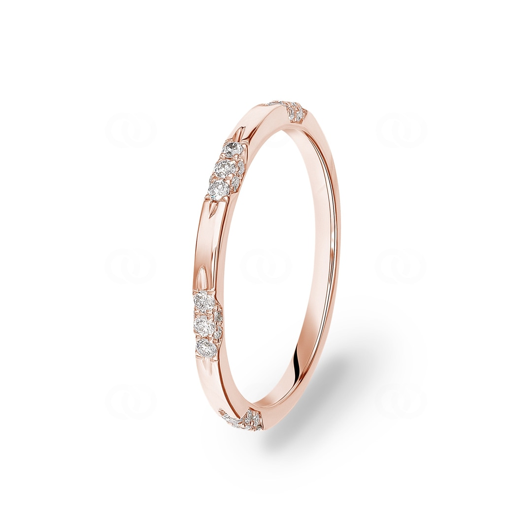 0.20 Karat Diamantring 750/18 K Roségold