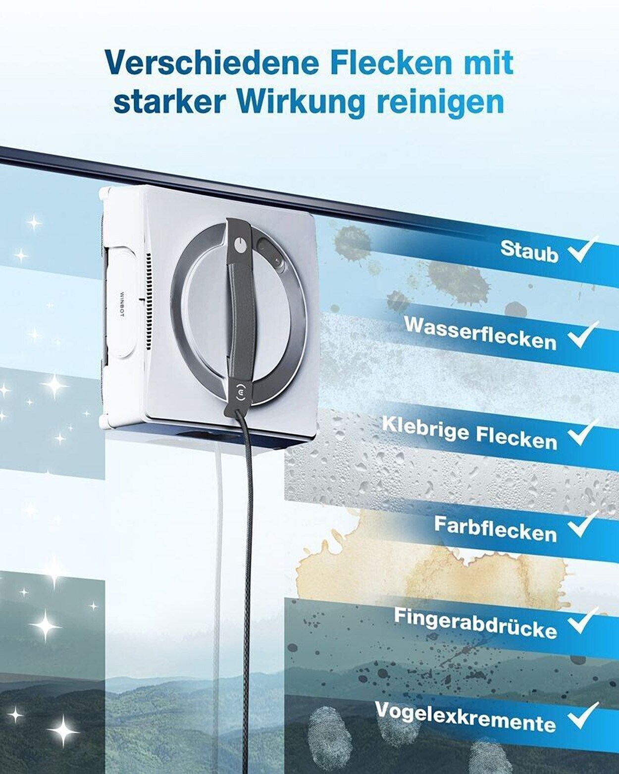 Ecovacs Winbot W2 weiß Fenstersauger