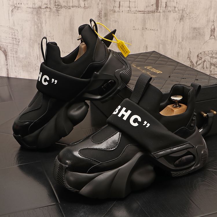 Mr Ozera - Robuuste platform sneakers met tweekleurige kleefband