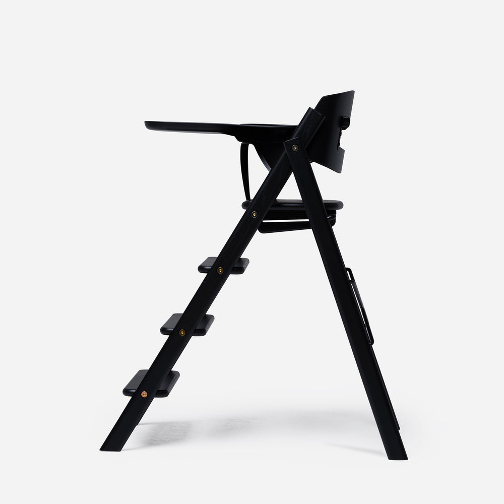 Køb KAOS Charcoal Black Klapp Højstol Recycled Med KLAPP® Sikkerhedsbøjle Og Bakke Bundle