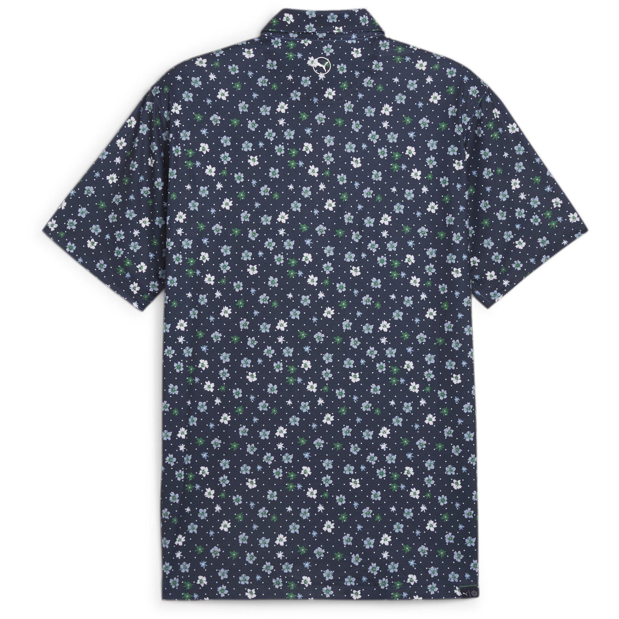 Puma Puma Cloudspun Floral Polo Shirt Mens