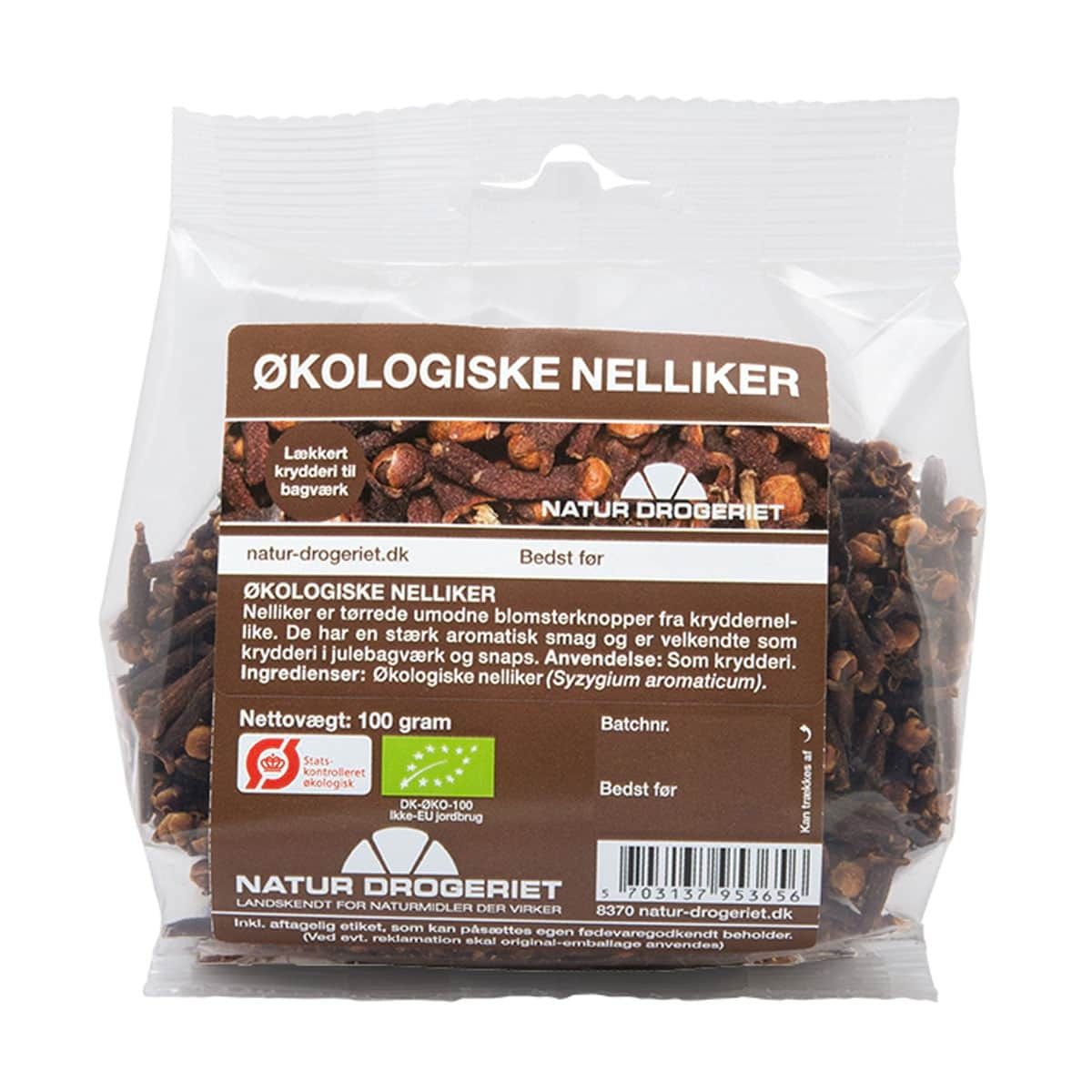 Natur-Drogeriet Nelliker krydder hele håndsorterede, Ø - 100 g