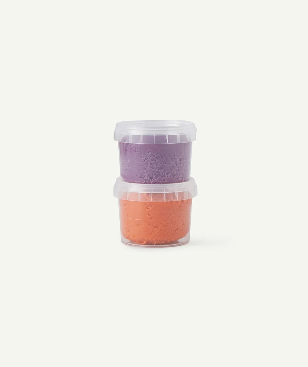NEOGRUNPÂTE À MODELER ORANGE ET VIOLETTE ENFANT