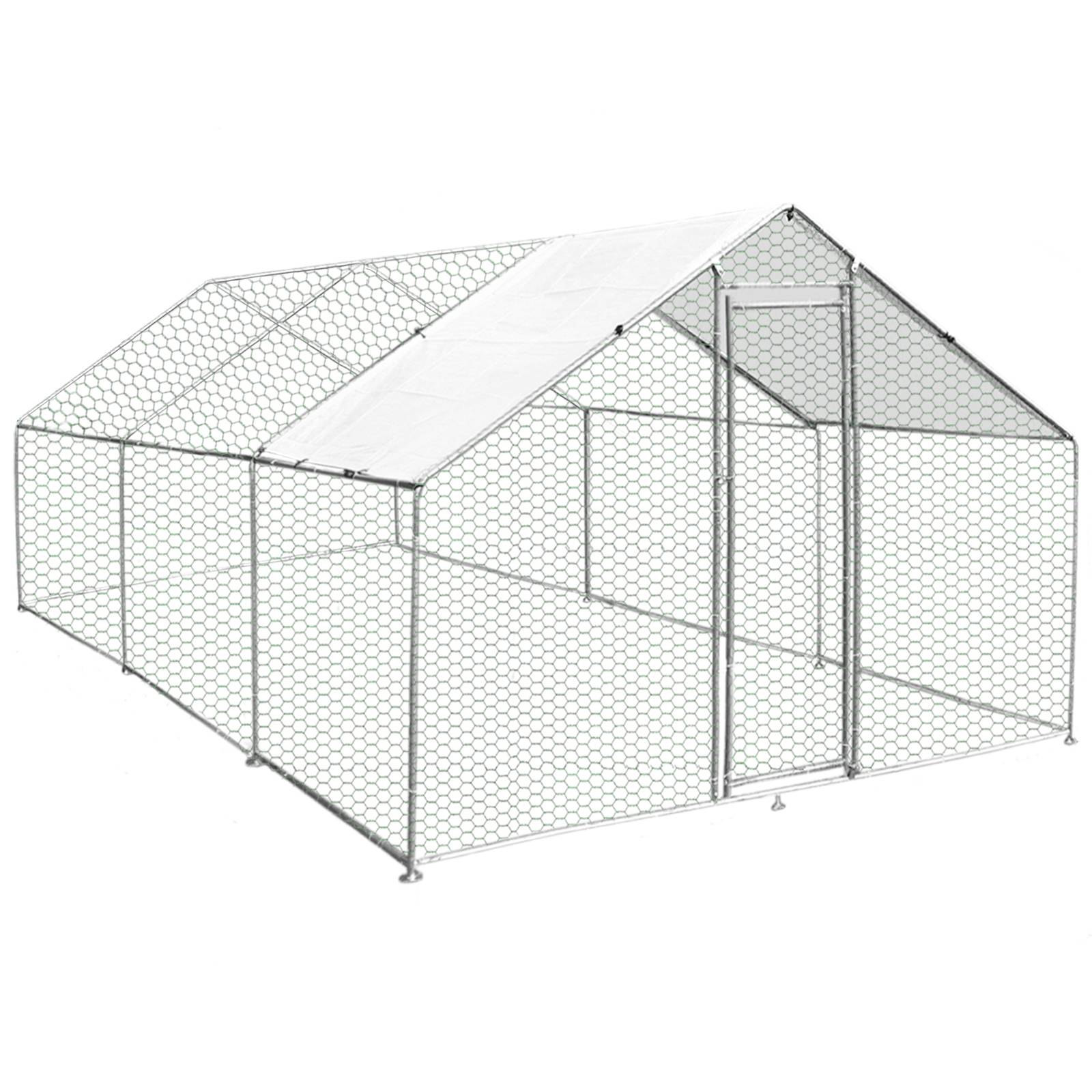 Gaiola para aves, cercado, caixa para galinhas, aço, 4m x 6m x 2m