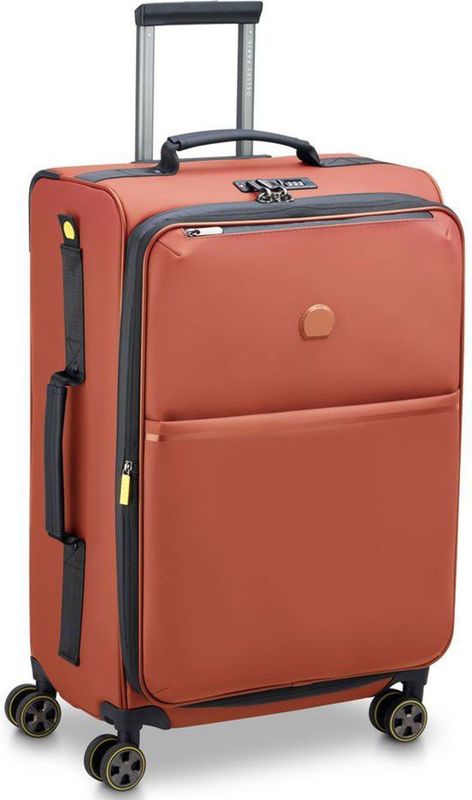 Delsey - Turenne Soft - Reiskoffer - Roodbruin - 68 cm - Vergrootbaar