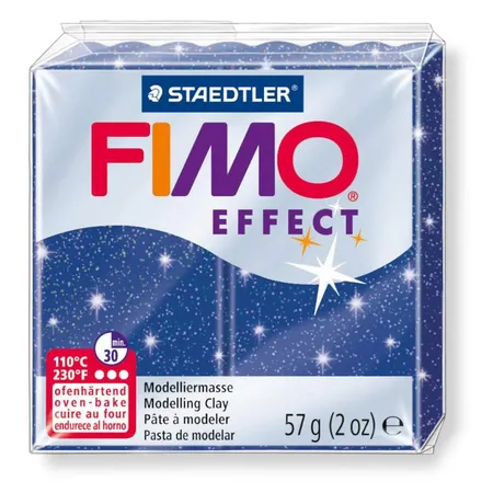 STAEDTLER® FIMO® effect Normalblock, 57 g, blau glitter