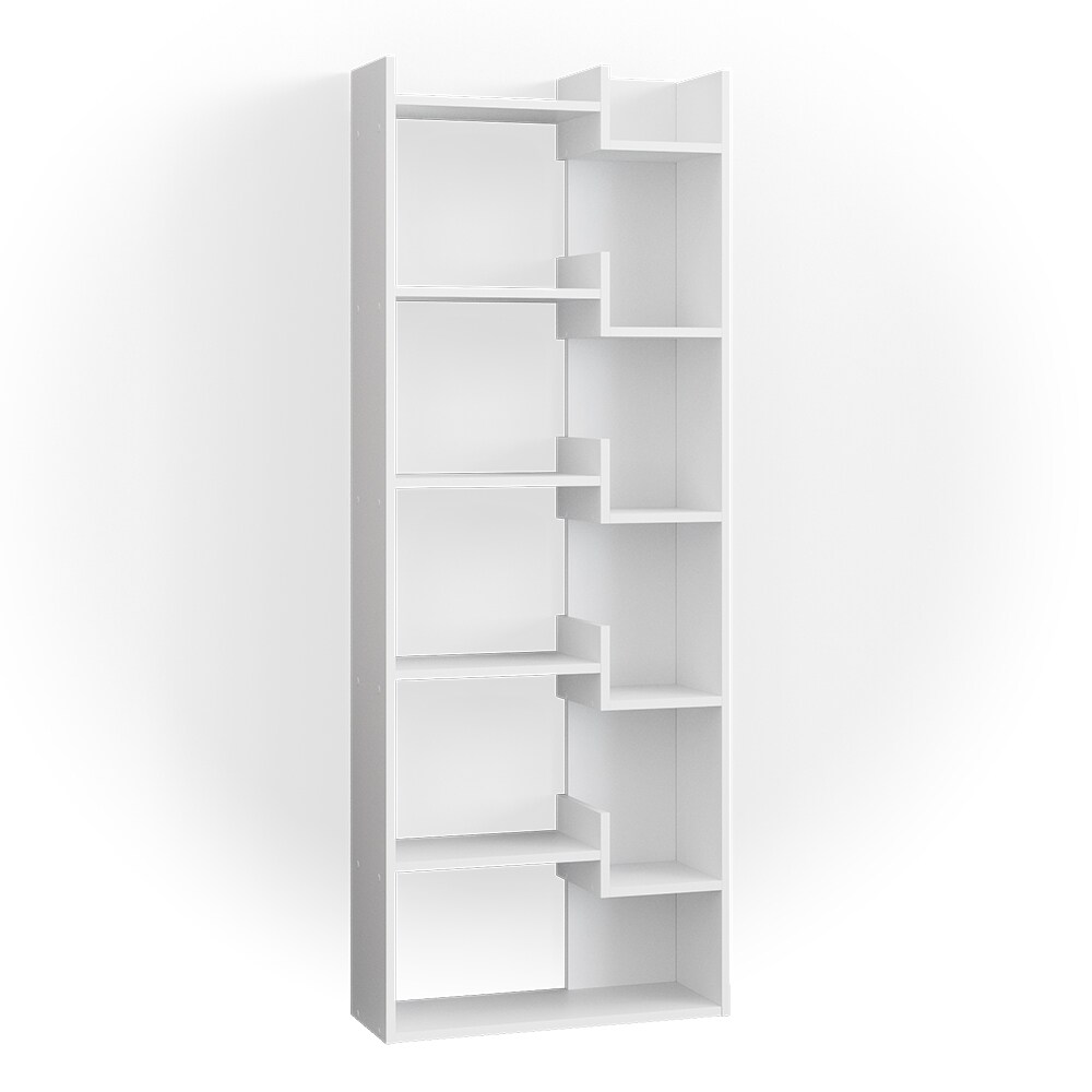 Vicco Bücherregal Raumteiler Standregal Fico Weiß 6 Etagen Wandregal Hochregal