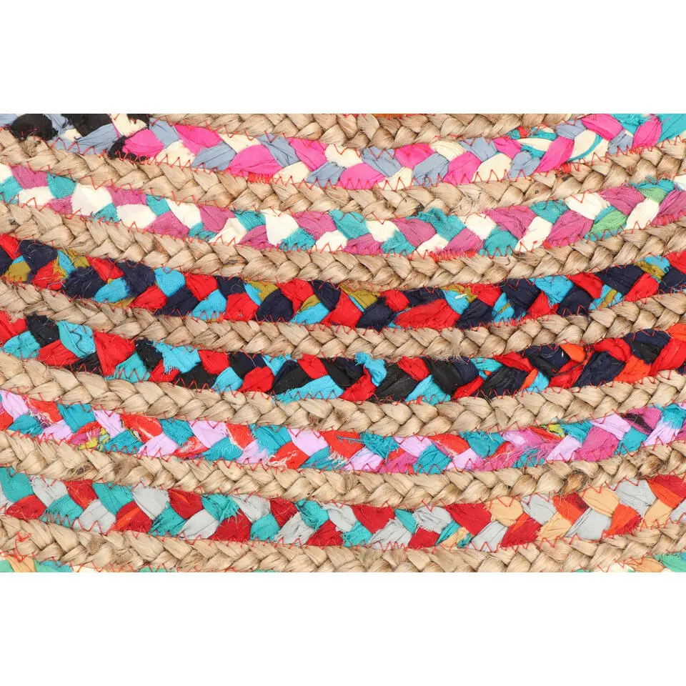Dutch Lifestyle - Jute - Vloerkleed - 150x150 - Multikleur