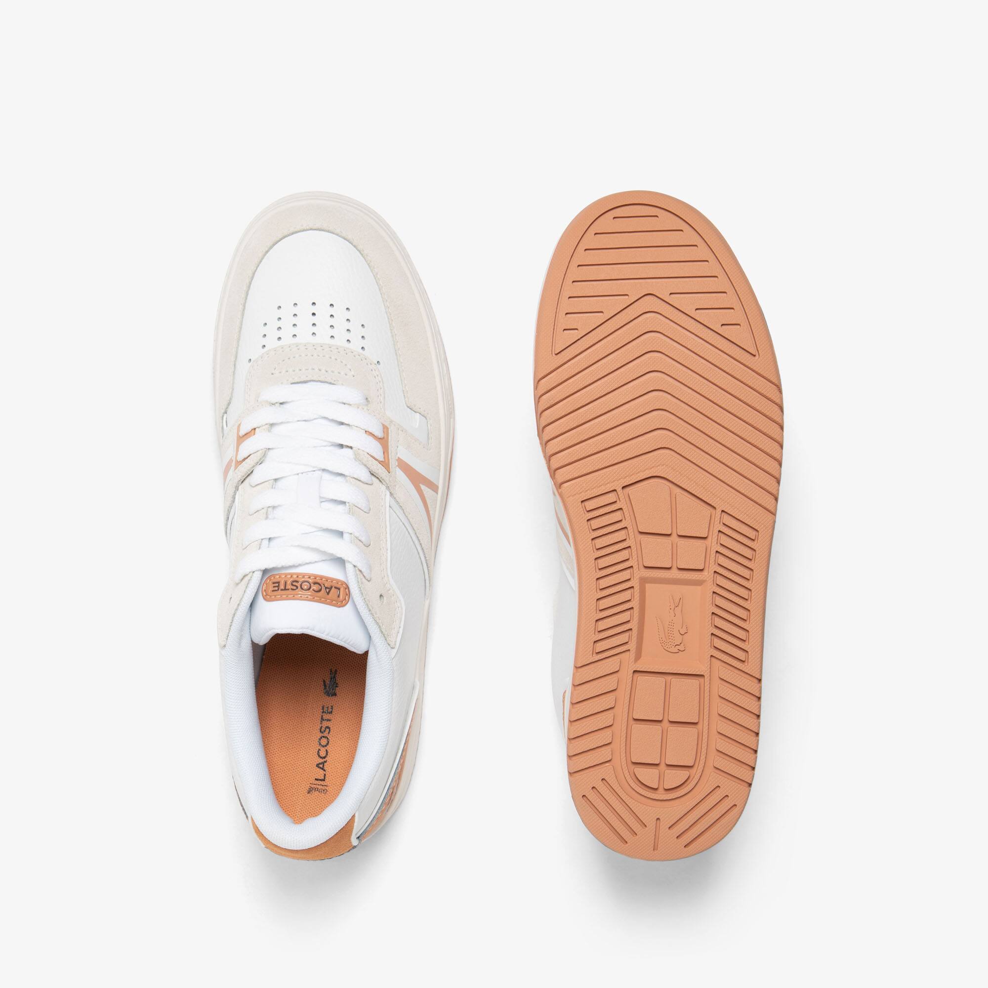 Herren L001 sportliche Sneakers aus Leder Sneakers - Weiss - Lacoste - Herren