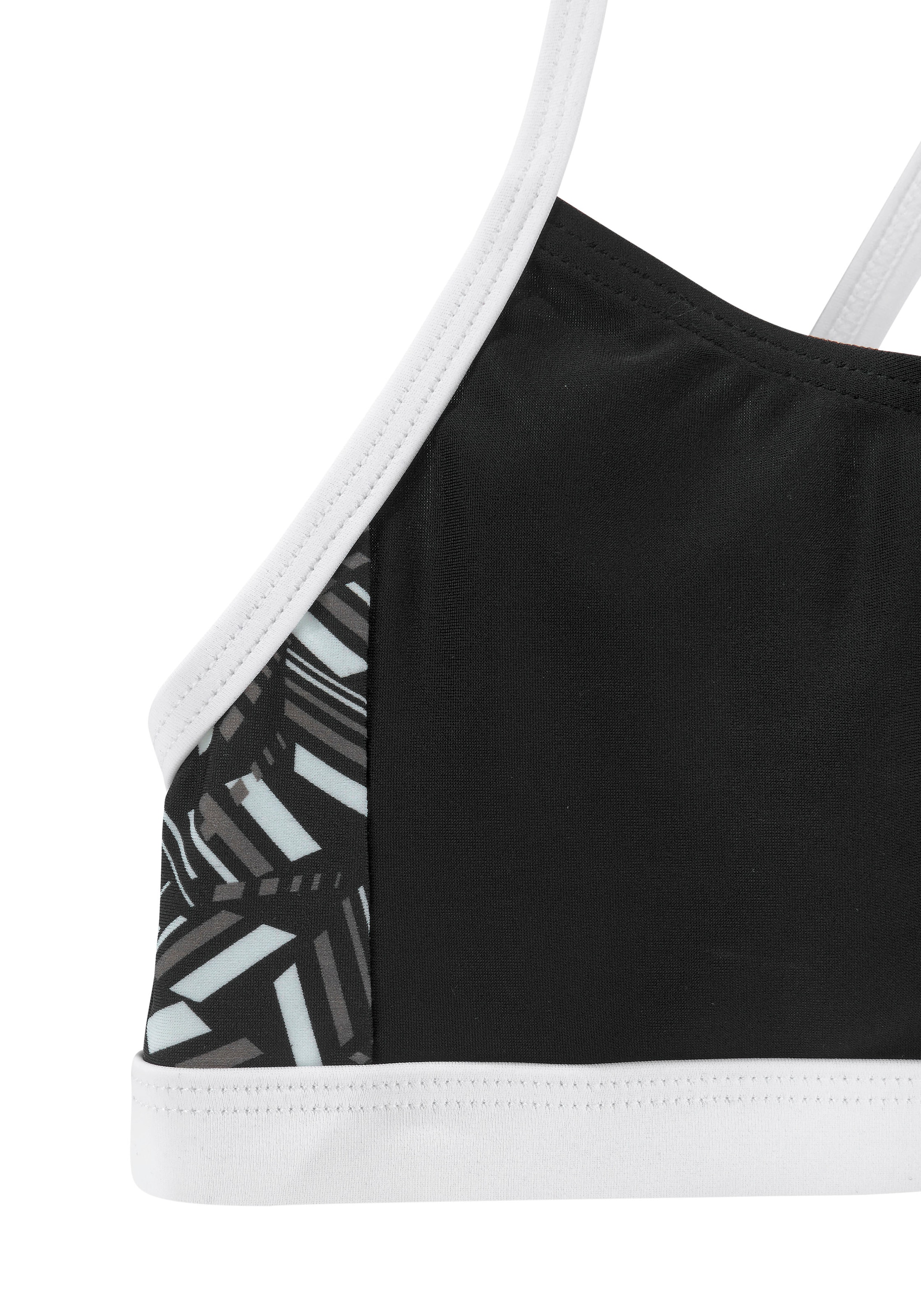 Bench. Bustier-Bikini , mit geometrische bedruckten Einsätzen