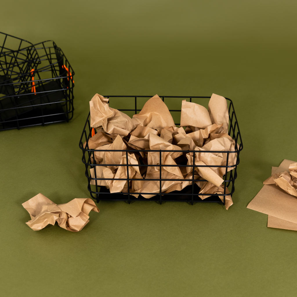 Popstrukt groot mand Waffle - Black Black