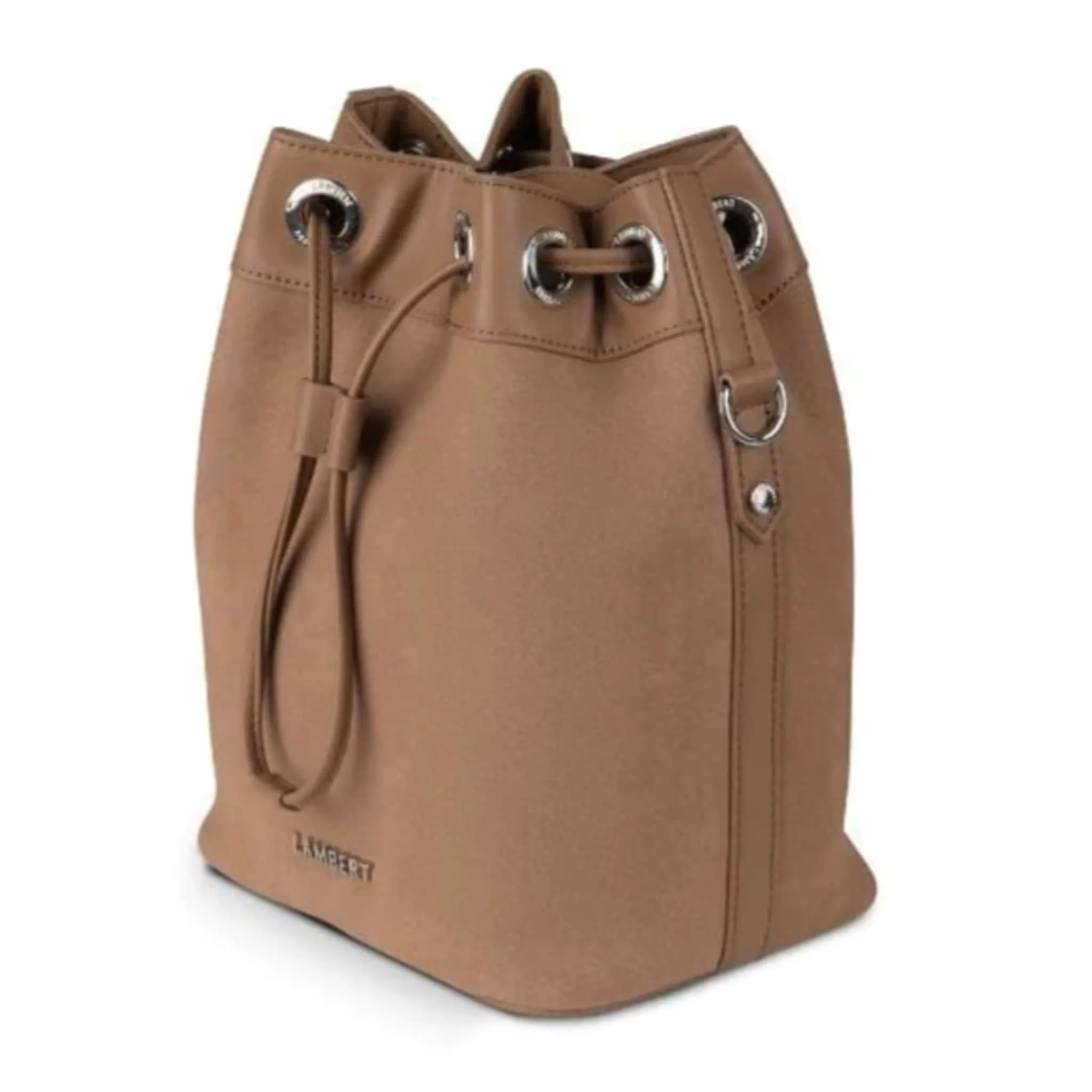 Lambert Sac Bucket 2-en-1 en Microsuède Vegan Camilla - Taupe Downtown