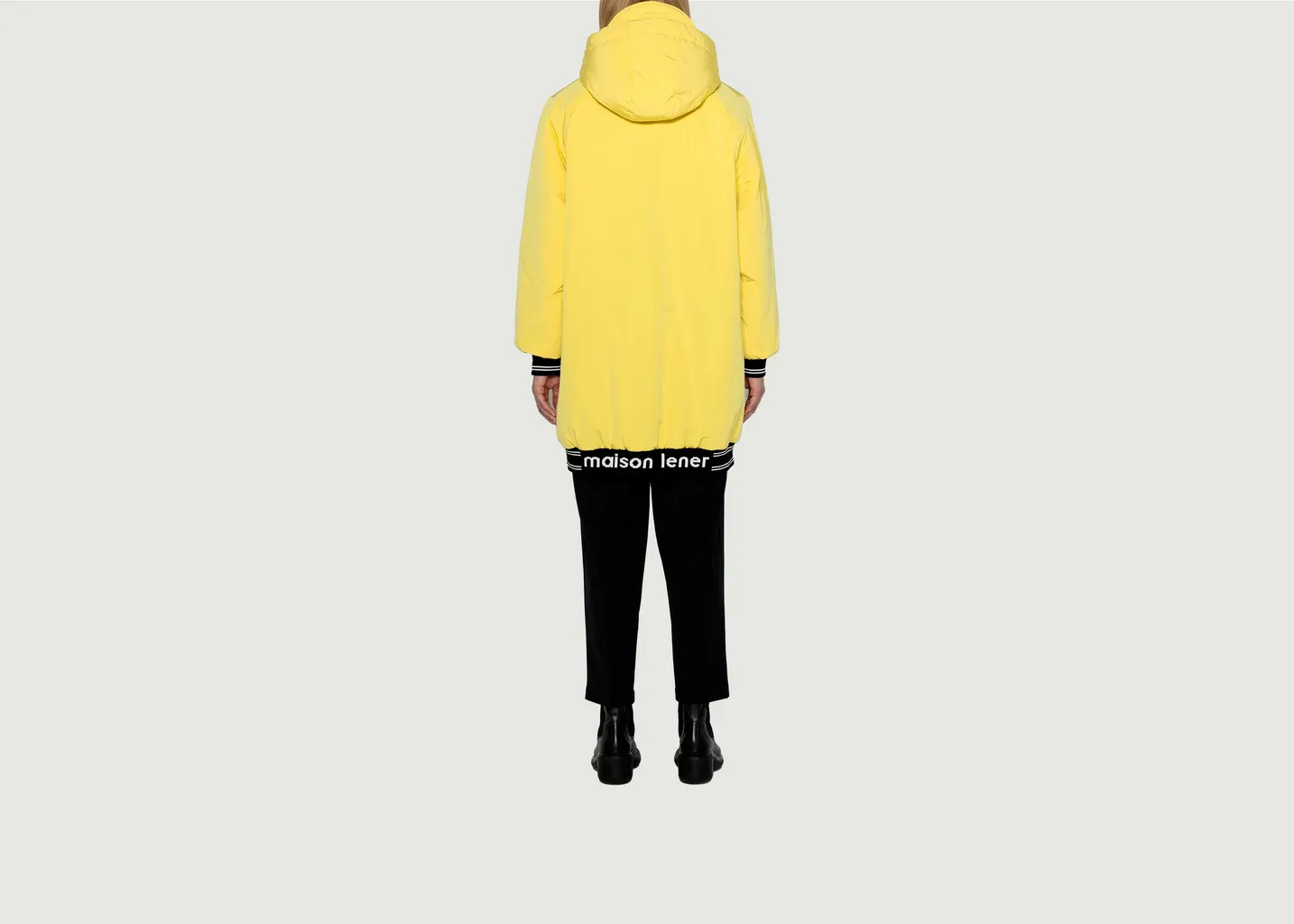 Parka mi-longue à capuche hybride Maison Lener