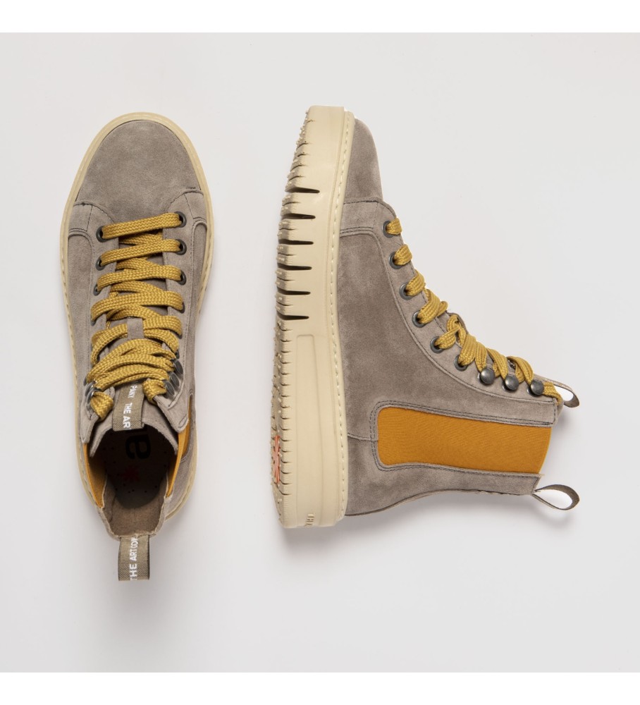 Botas de couro verde artístico