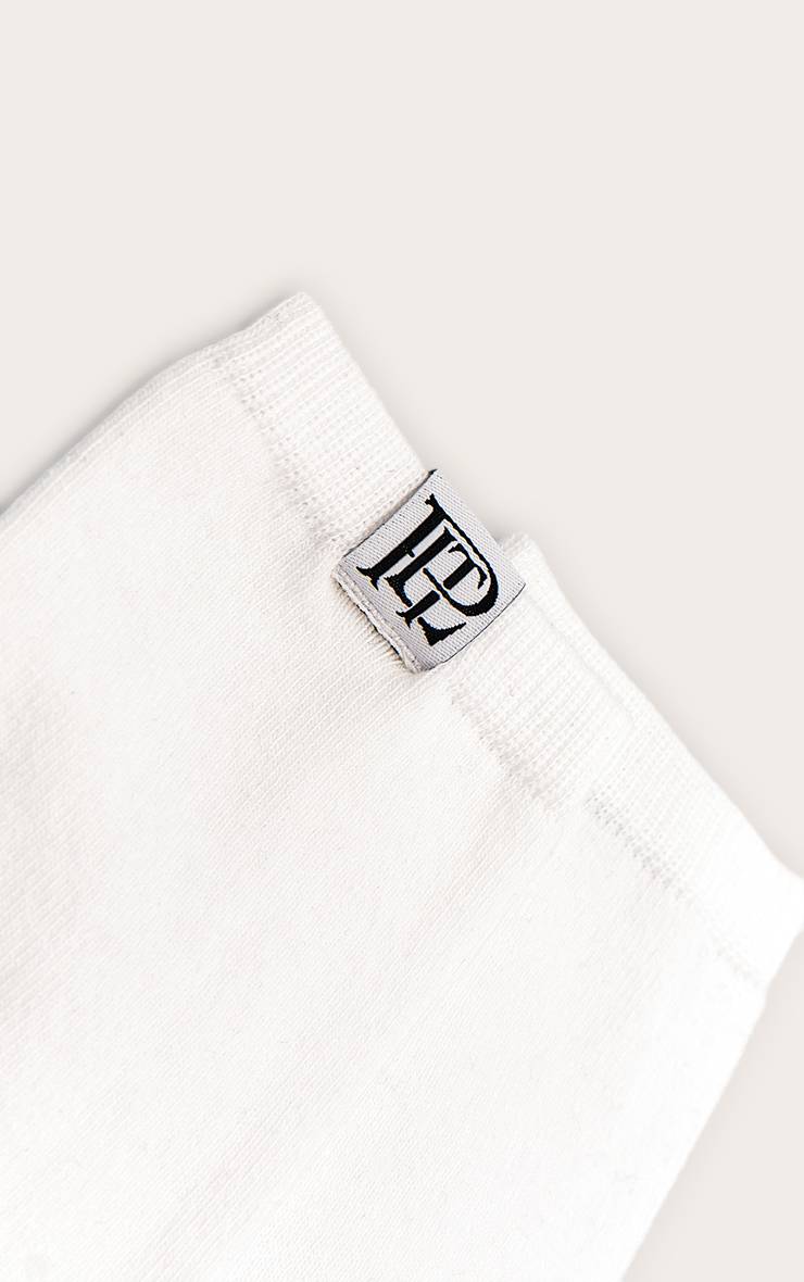 Blanc Chaussettes De Sport À Logo PLT