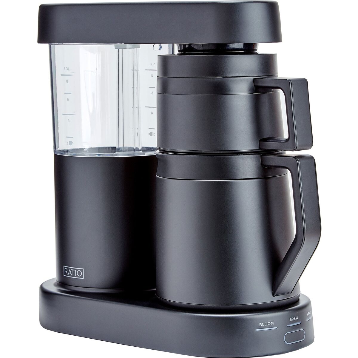 Six kaffebrygger 1,25 liter, matt svart