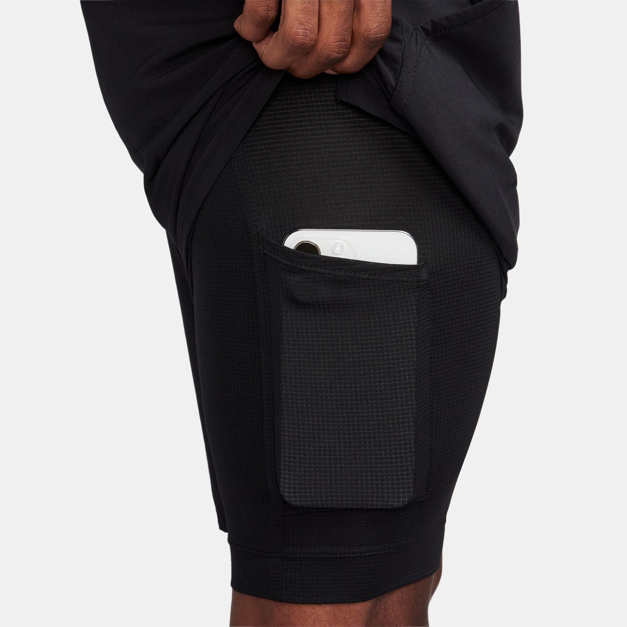 Nike Dri FIT Unlimited Mens 7 2 in 1 Woven Fitness Shorts