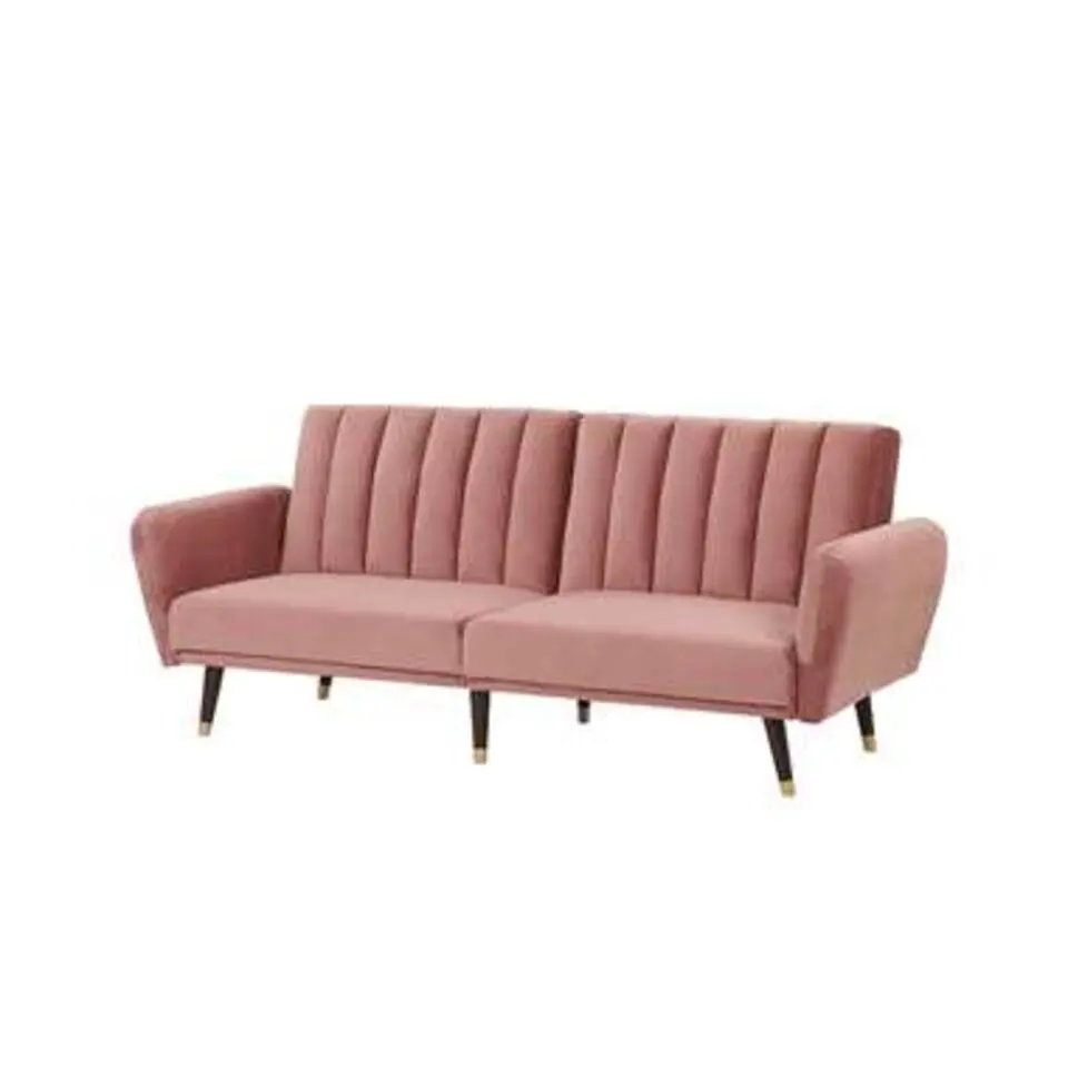 VIMMERBY - Slaapbank - Roze - Fluweel