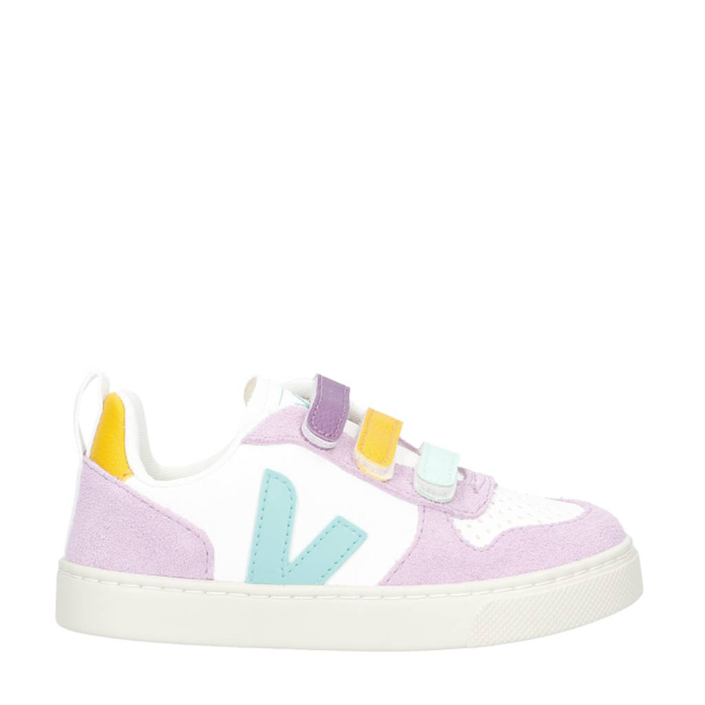 Veja Small V-10leren sneakers lila multi