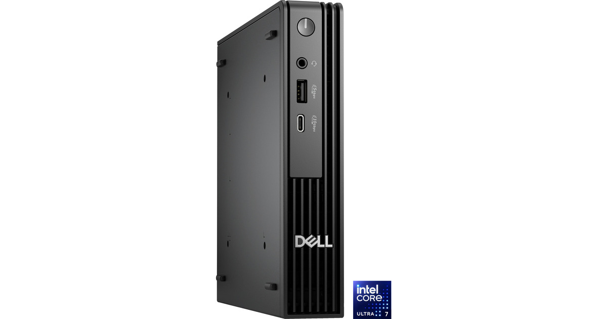 DellPro Micro (RV6CG) mini-pc  (Zwart | Core Ultra 7 265T | Intel Graphics | 16 GB | 512 GB SSD)
