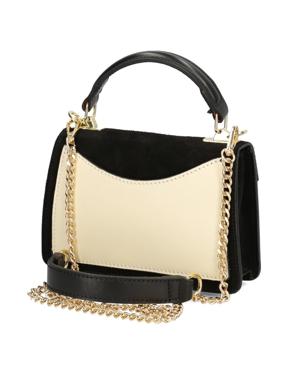 Lederkombination Mini Bag