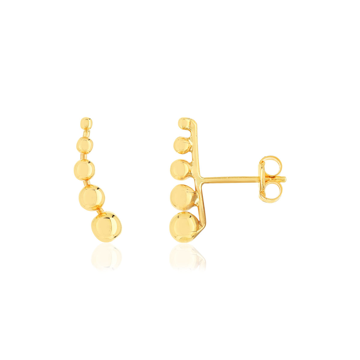 Boucles d'oreilles or jaune 375