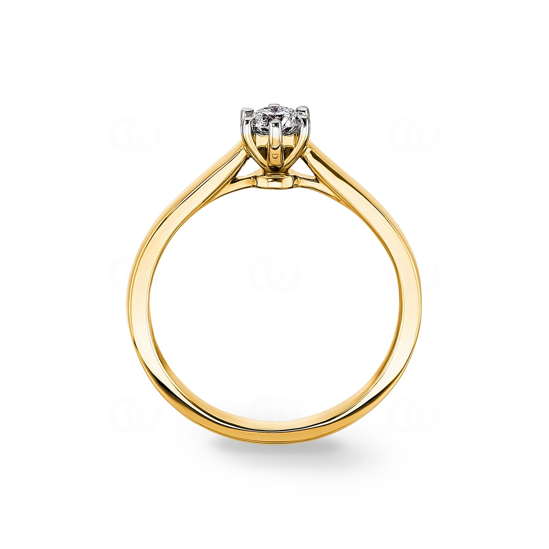 0.25ct Diamant Solitärring 750/18 K Gelbgold