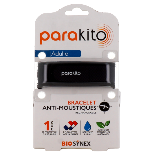 Bracelet anti moustique Parakito pour adulte - Huiles essentielles