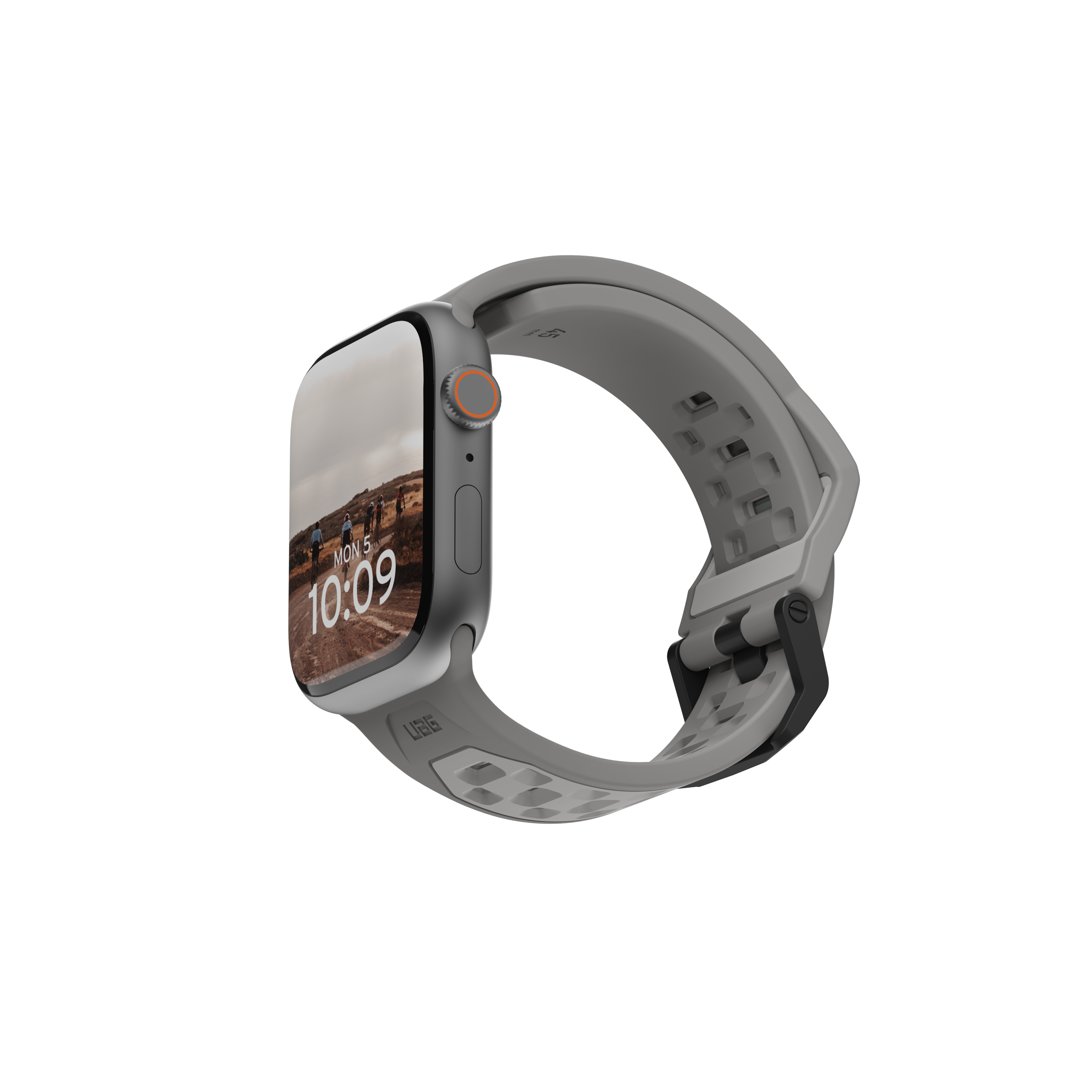 Apple Watch (49/46/45/44 mm) Civilian Watch Strap Silikon Armband (194002113636) - Titanium (Silber)