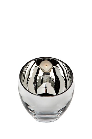 Fink Teelichthalter CANDY 11 cm silberfarbig